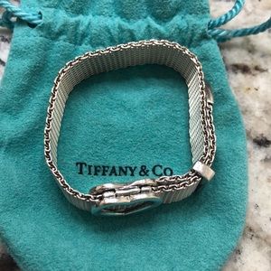 Tiffany & Co. Silver mash wrap around bracelet